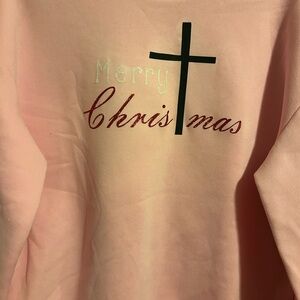 Pink Merry Christmas Kids Shirt